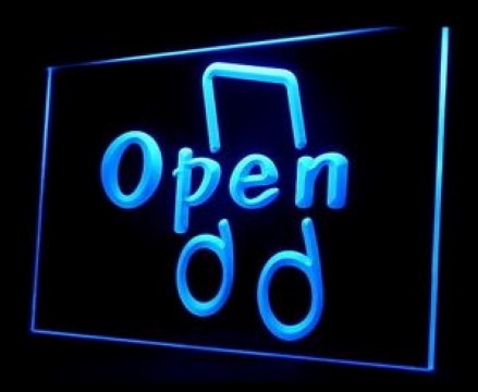 Music Shop Open LED Neon Sign